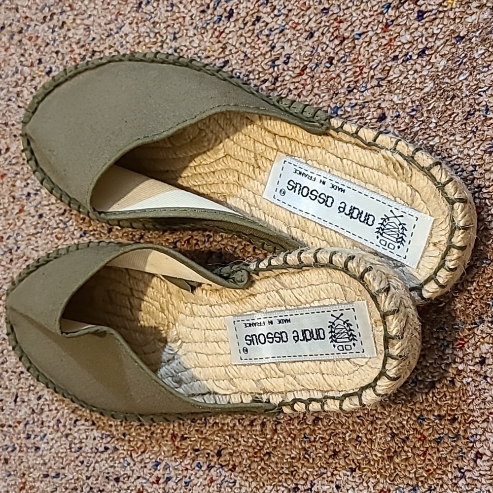 NEW! Andre Assous Canvas Mule Slip-On Boat Shoes!!